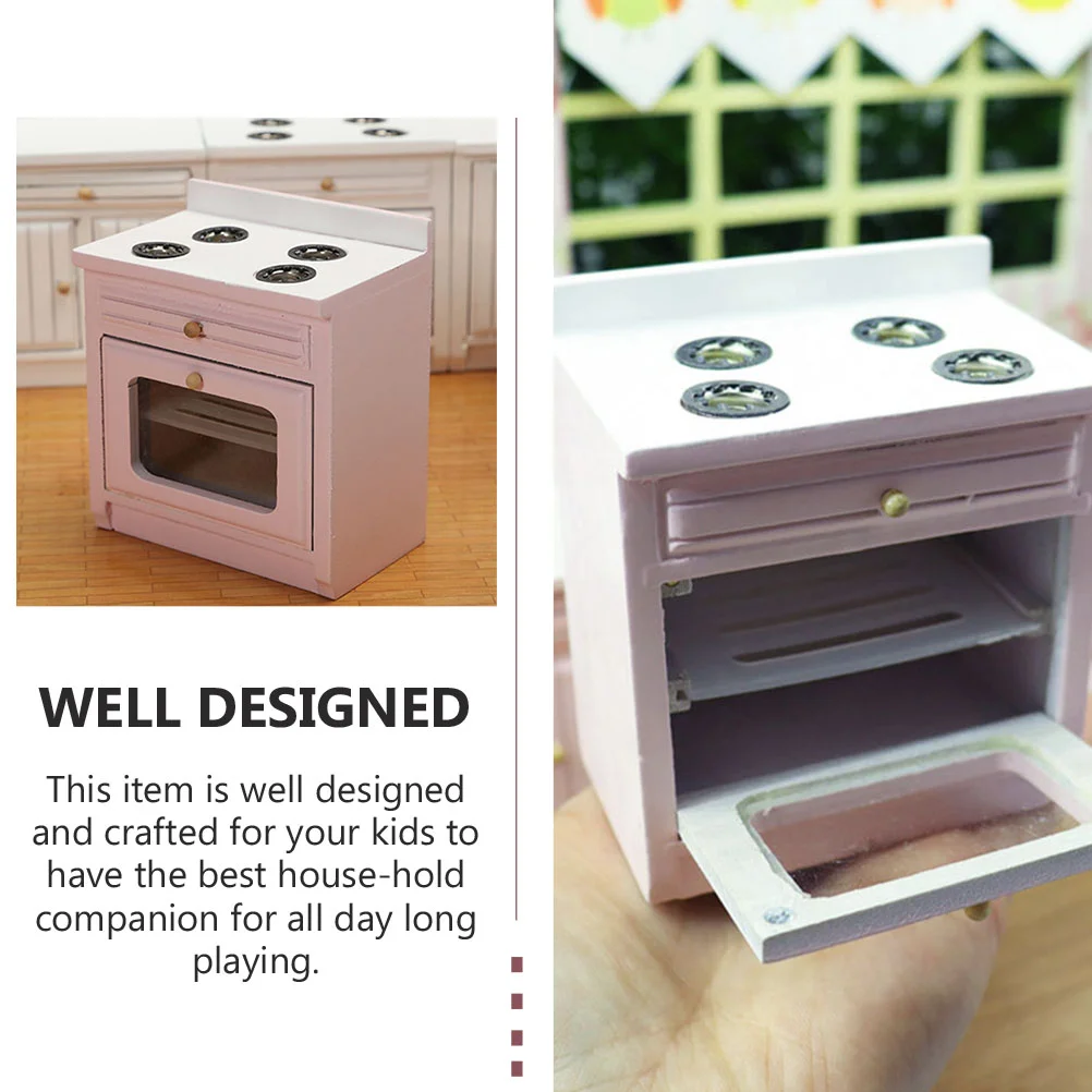 Dollhouse Kitchen Furniture Mini Gas Cooktop Children’s Toys Miniature Stoves Model