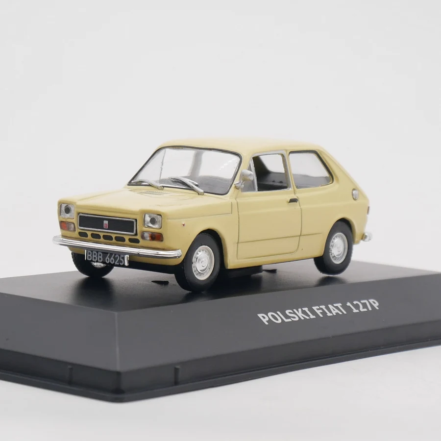 Colección de Vehículos de Juguete Ixo 1:43 POLSKI FIAT 127P, Modelo de Auto Fundido a Presión