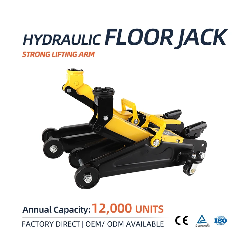 Hot Sale Cheap Price Portable 2 Ton Hydraulic Metal CE Certified Floor Car Jack