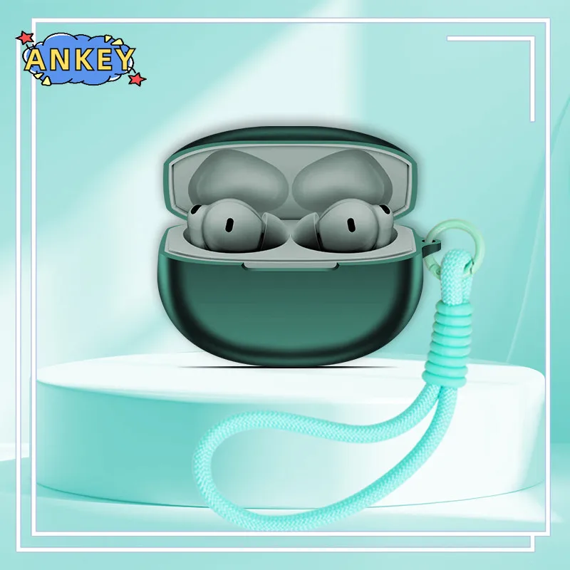 for OnePlus Buds 4 Case Protective Nylon Lanyard OPPO Enco Free 4 Soft Cover Headphone Shells Sleeve Hand Rope Strap Accessories