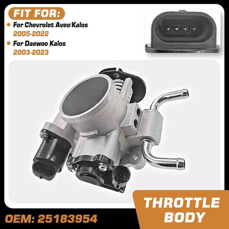 

Throttle Body Assembly For Chevrolet Aveo 2005-2022 Daewoo Kalos 2003-2023 Electronic Throttle Valve 25183954 96377640 96815465