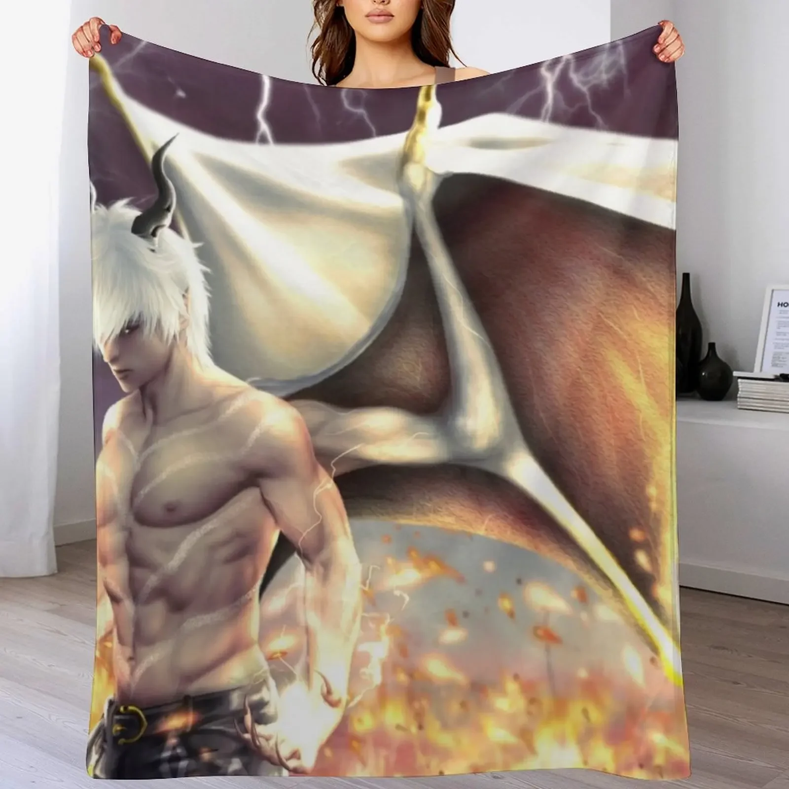 mammon Throw Blanket Elegant Warm Throw Blanket for Hotel Home