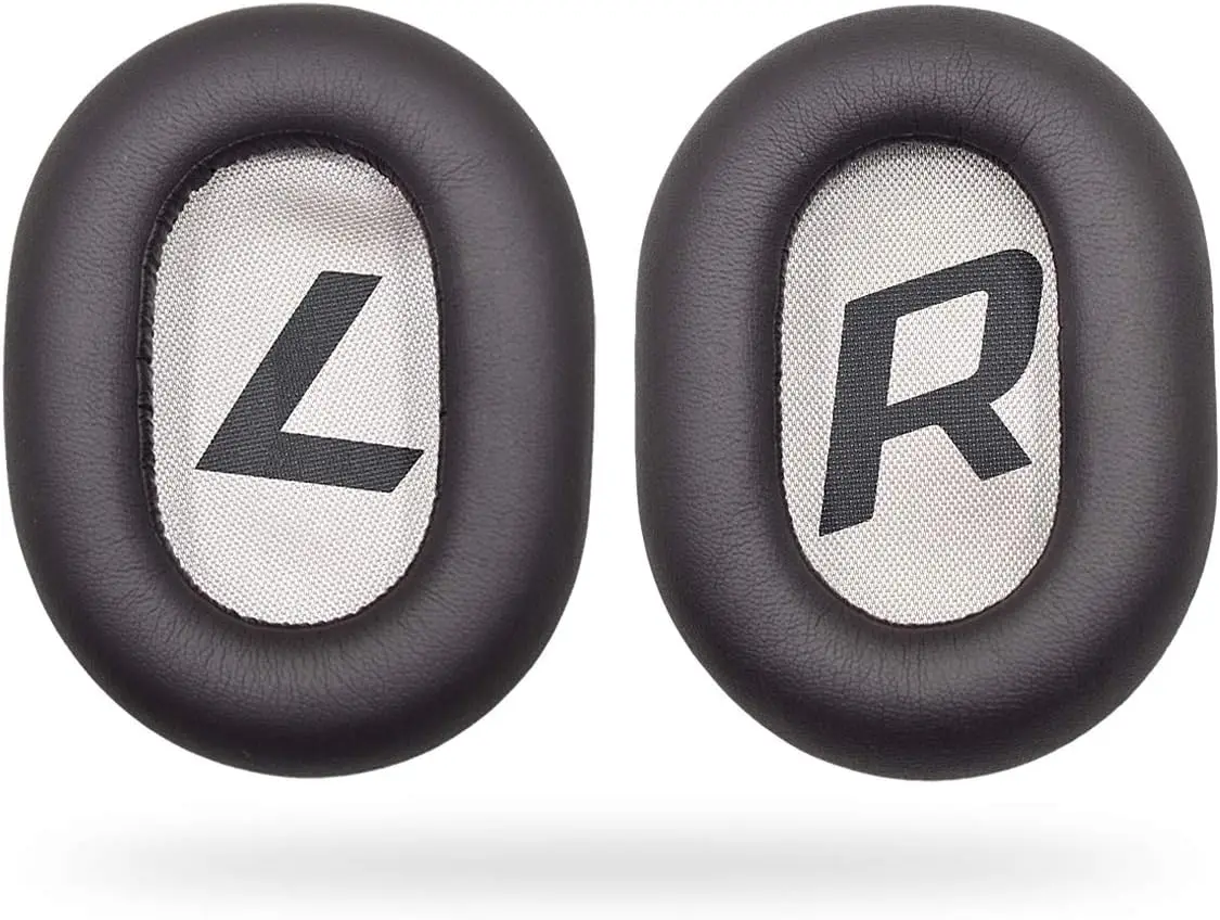 Pengganti pelindung ikat kepala hitam dan bantalan telinga coklat sarung bantal suku cadang untuk Plantronics Backbeat Pro 2