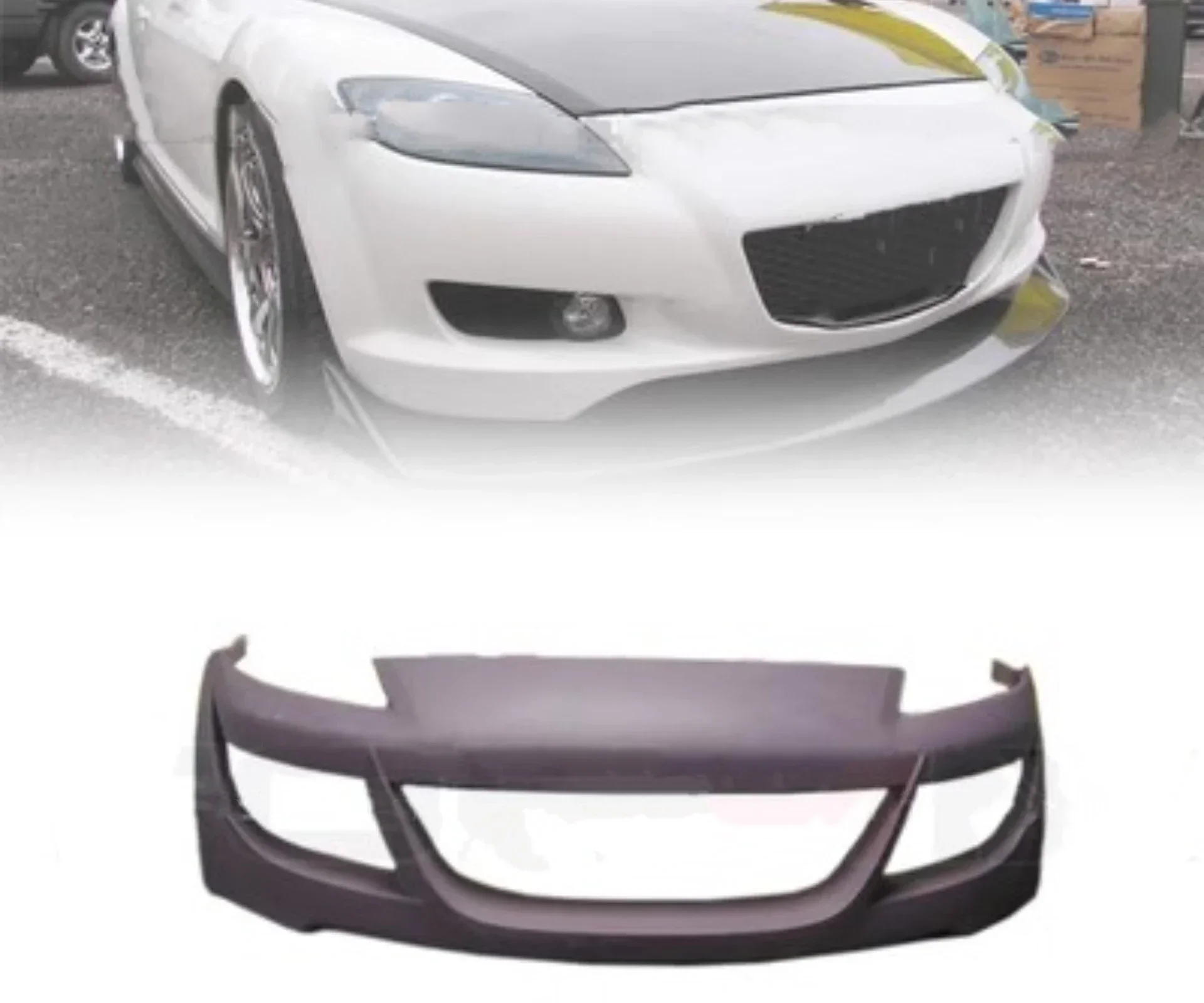 

Body Kit Front Bumper Carbon Fiber Front Shovel for RX8 Convert AE Style Surround Car Accessories