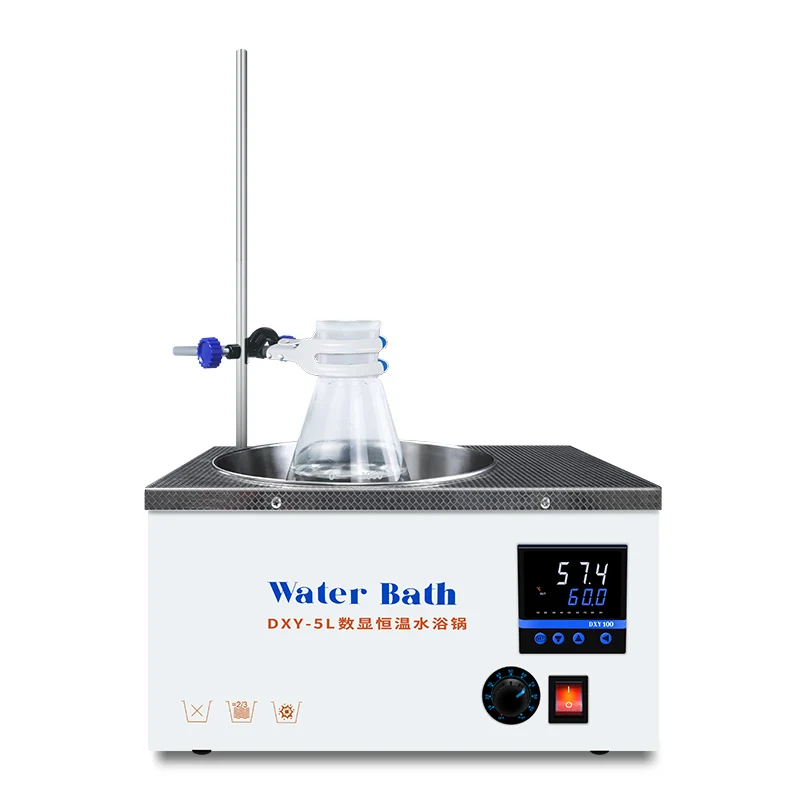 Laboratory adjustable timing digital display constant temperature magnetic stirring water bath pot with bracket