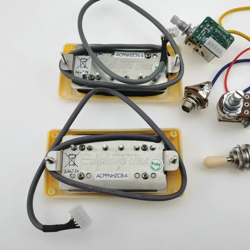 

Vintage Electric Guitar Alnico Humbucker Pickups Set with pro Wiring Harness Standard Bucker Tone for Guitarists