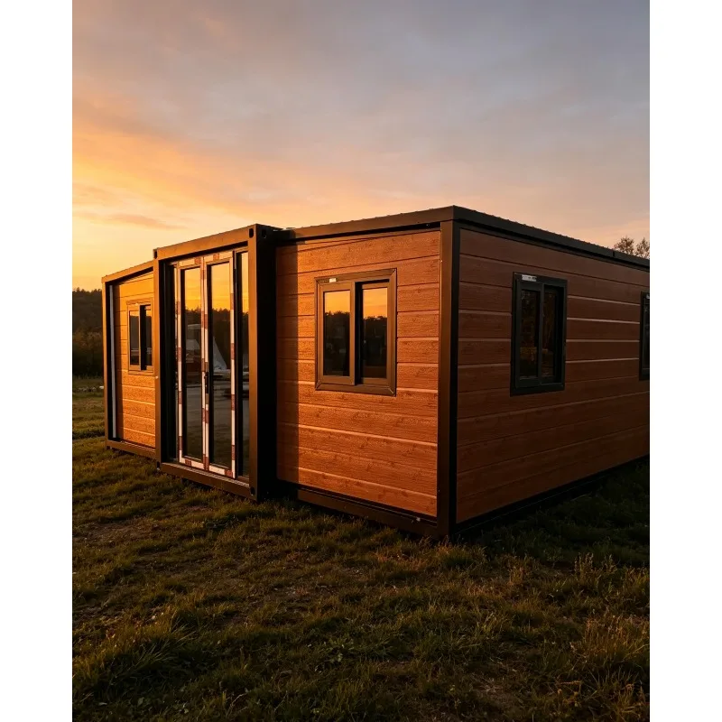 Luxury 40ft Expandable Container Villa Prefab Modular Home Steel Structure Modern Cabin 3 4 Bedroom Hotel Resort Ready to Ship