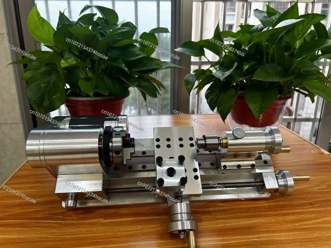 DIY Mini Lathe Multifunctional Household Woodworking Homemade Small Lathe Portable Desktop Micro-Lathe 110V-220V 100-2500r/min