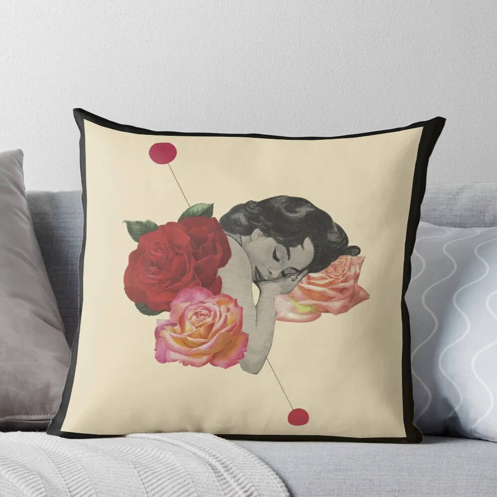 

Sleeping in the roses Throw Pillow Cushions For Sofa Cushions autumn decoration