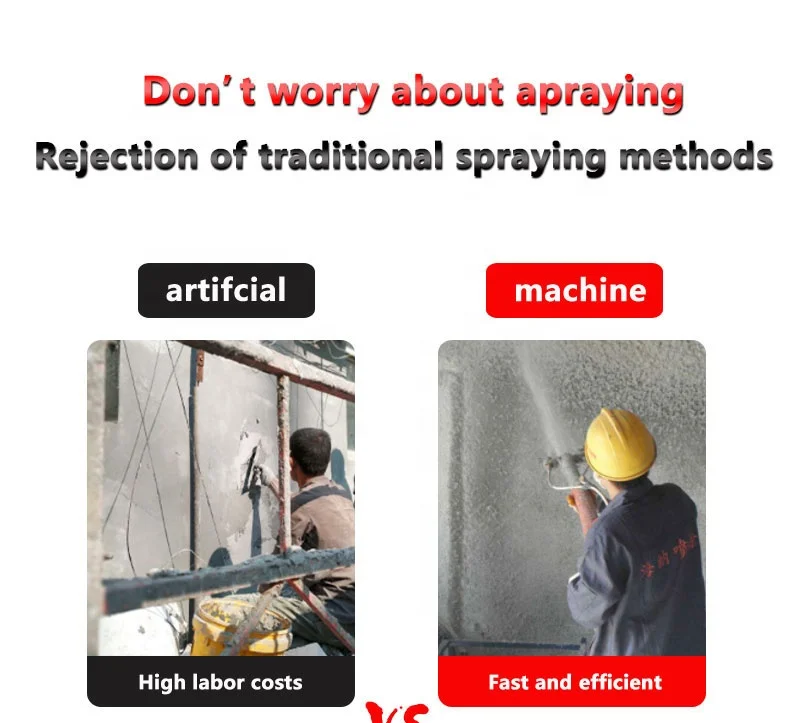 220V 380V Automatic Gypsum Plaster Station Plaster Smoothing Machine Gypsum Plastering Machine