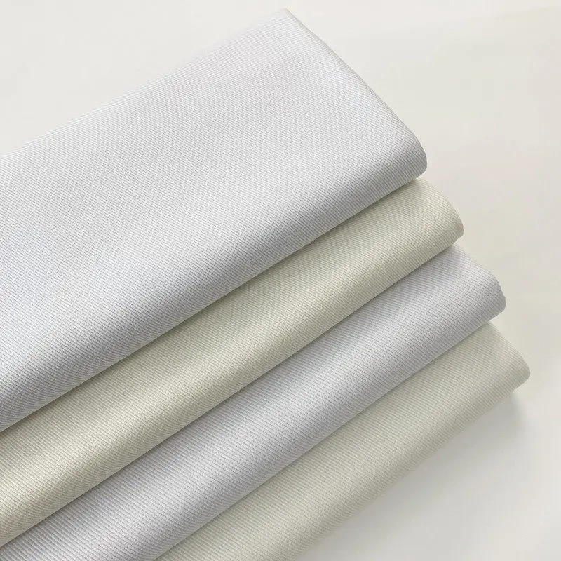 

White Denim 100%Cotton Fabric Curtains Dress Pants Shirt Handmade Sewing DIY Home Designer Craft Material Background Decoration