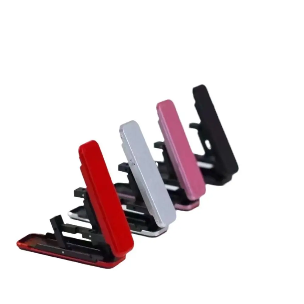 

Plastic Mobile Phone Holder Ultra Thin Black Silver Red Pink Cell Phone Stands Foldable Foldable Phone Bracket Universal