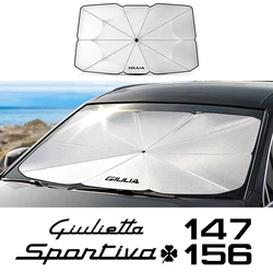 Car Windshield Sunshade Umbrella Car Front Shading For Alfa Romeo 159 147 Giulietta Stelvio 4C MITO 156 Giulia Car Accessories