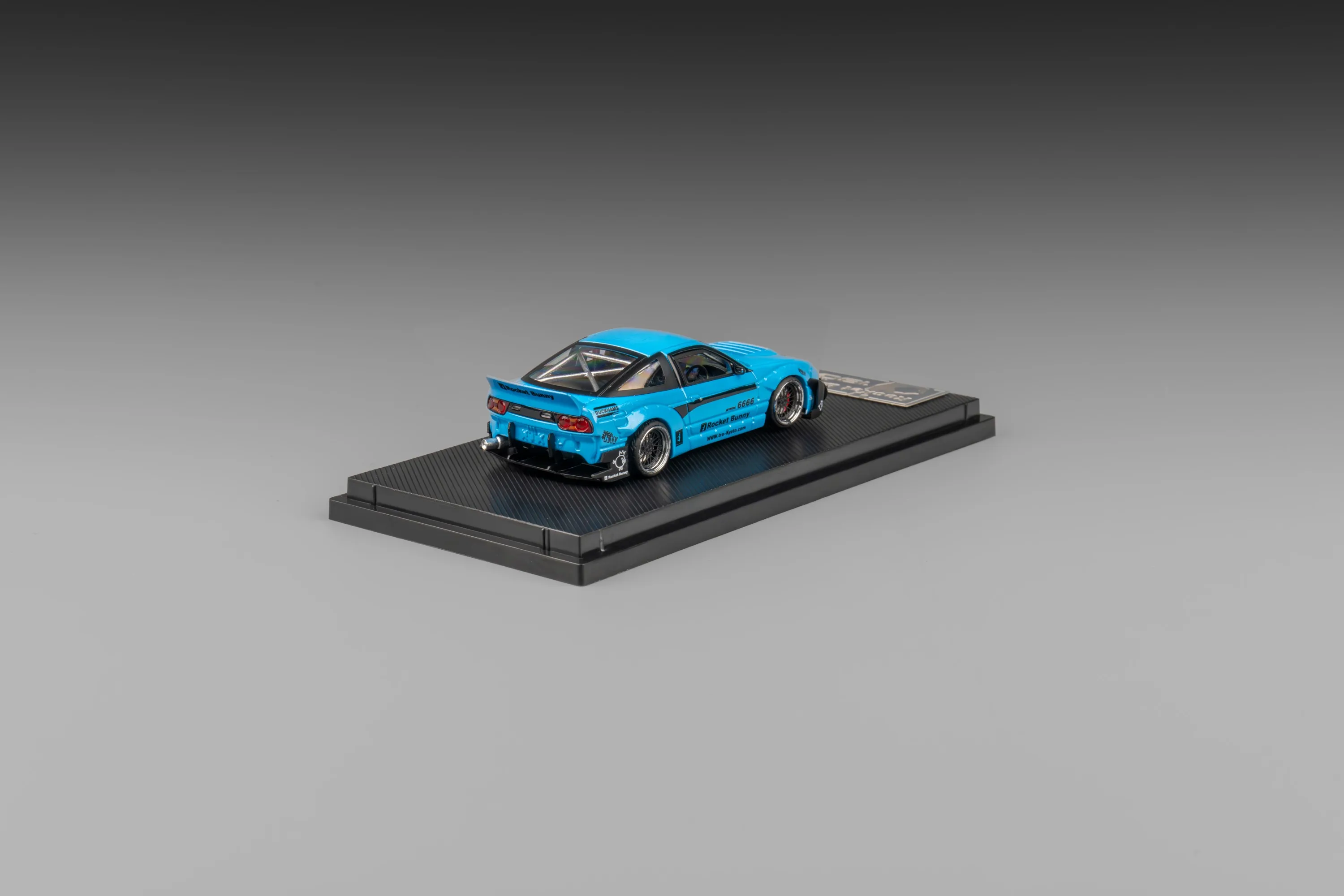 **Pre-order **MicroTurbo MT 1:64 S13 Silvia 180SX Pandem Rocket Bunny Metallic Blue Diecast Model Car