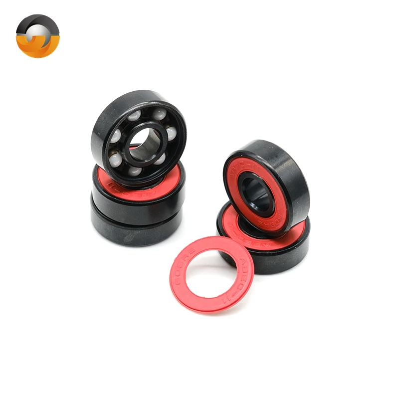 8PCS S608-2RS Bearing 8x22x7 mm Stainless Steel Hybrid ZrO2 Ceramic Balls Bearing Hand Finger Fidget Spinner Skate bearings