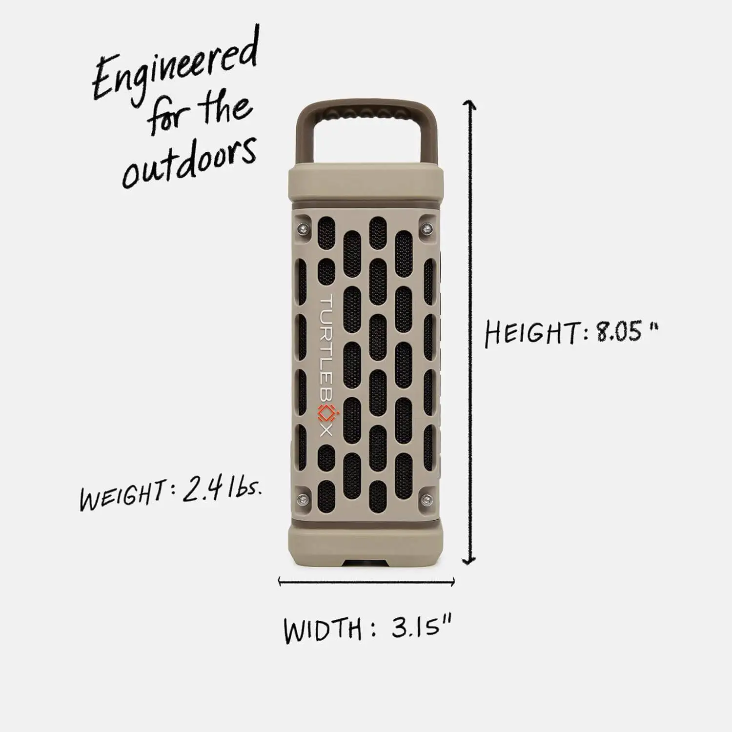 Turtlebox Ranger Large volume outdoor portable Bluetooth speaker Waterproof, shockproof and heavy bass