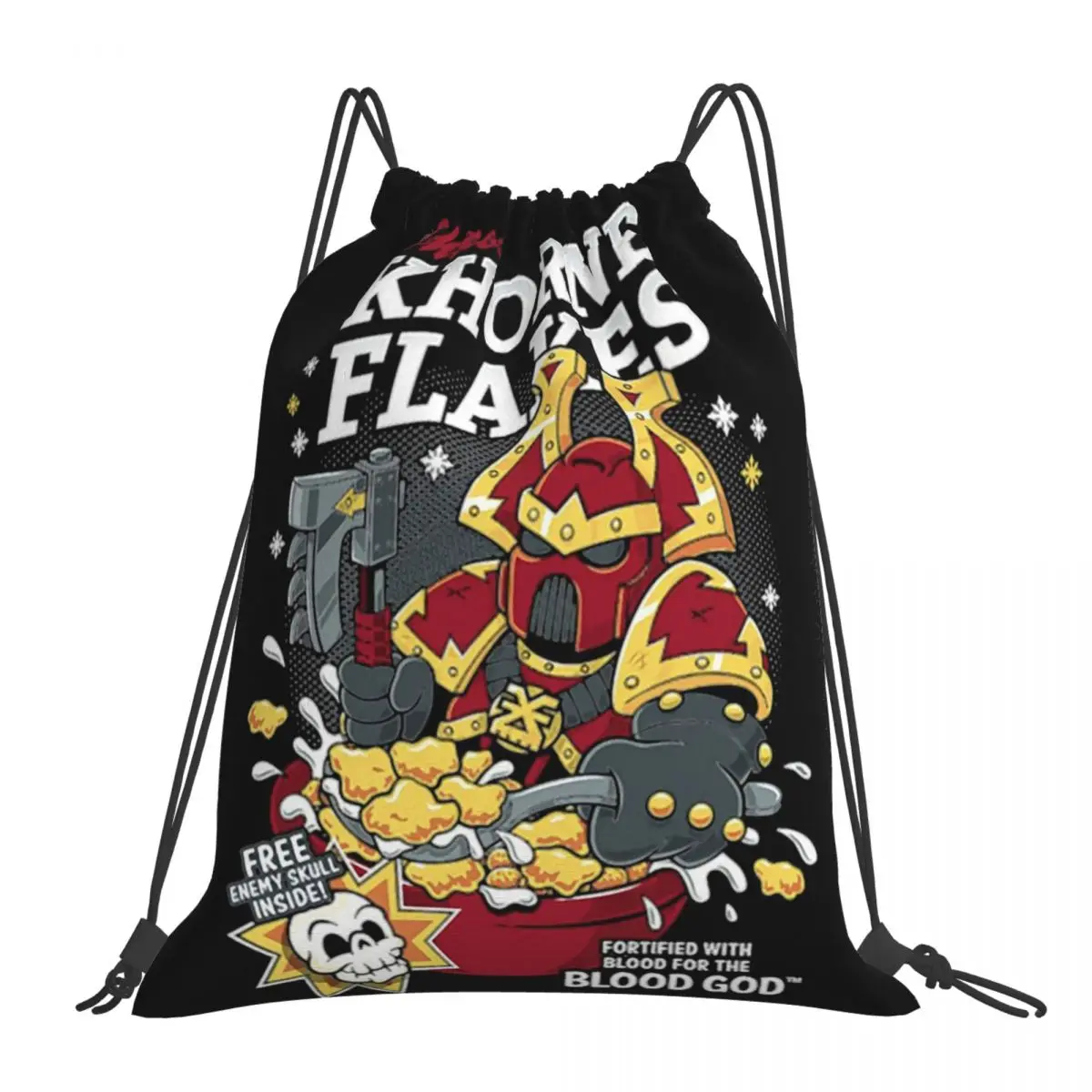 

Классические рюкзаки Chaos Khorne Flakes, модные портативные сумки на шнурке, карманные спортивные сумки на шнурке, сумки для книг для путешествий
