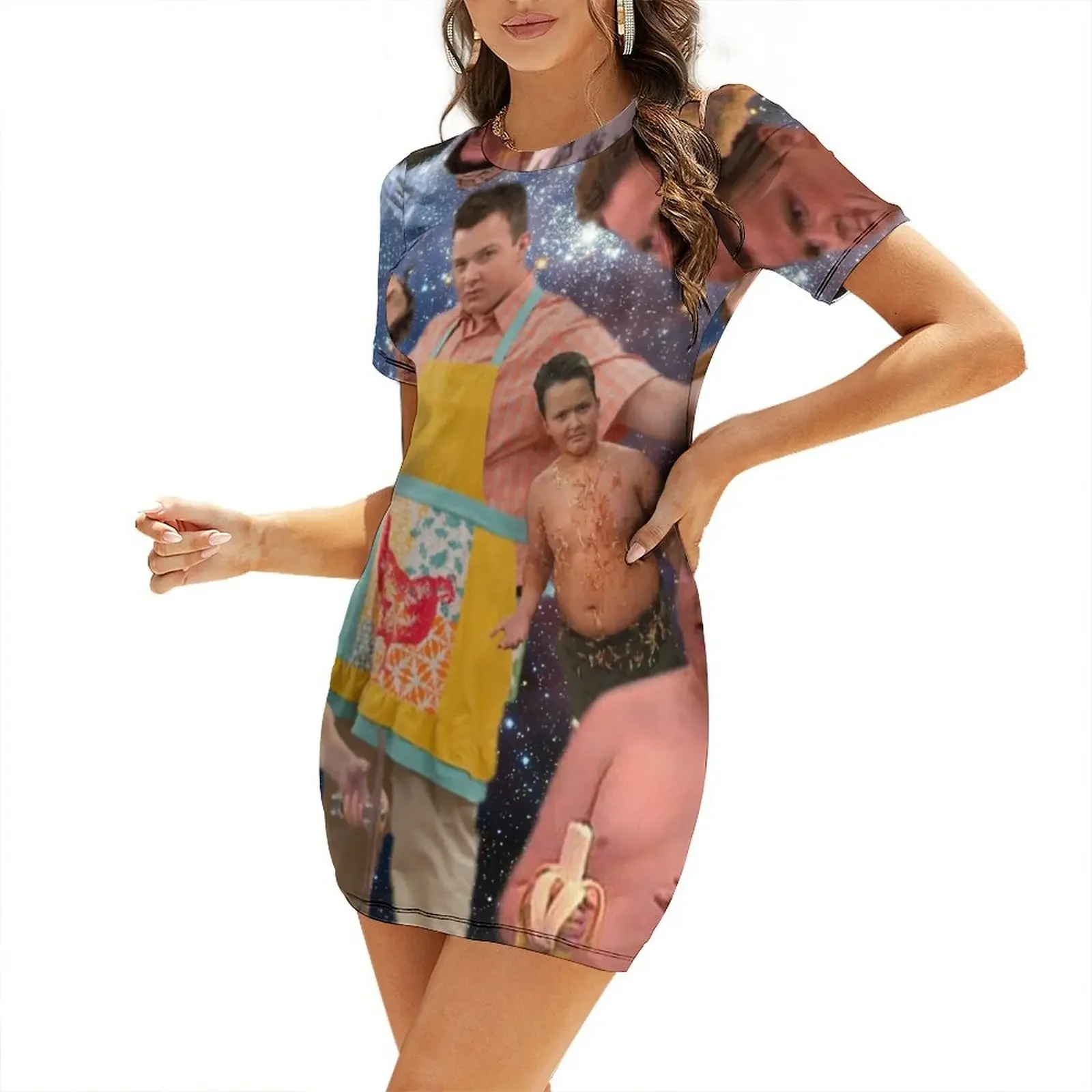 

GIBBY! Short-Sleeved Dress dresses for official occasions Long veiled dresses dress dresses for womens Dress