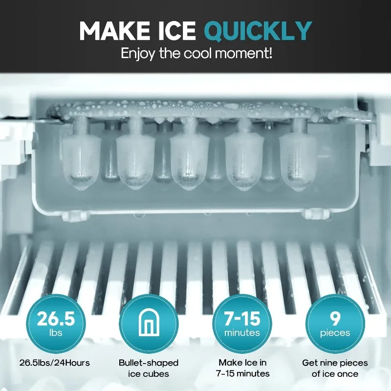 ICEPURE-Distributeur d'eau 3 en 1 avec machine à glaçons intégrée, eau chaude et froide, température de la pièce, glace à balles, chargement par le haut 2