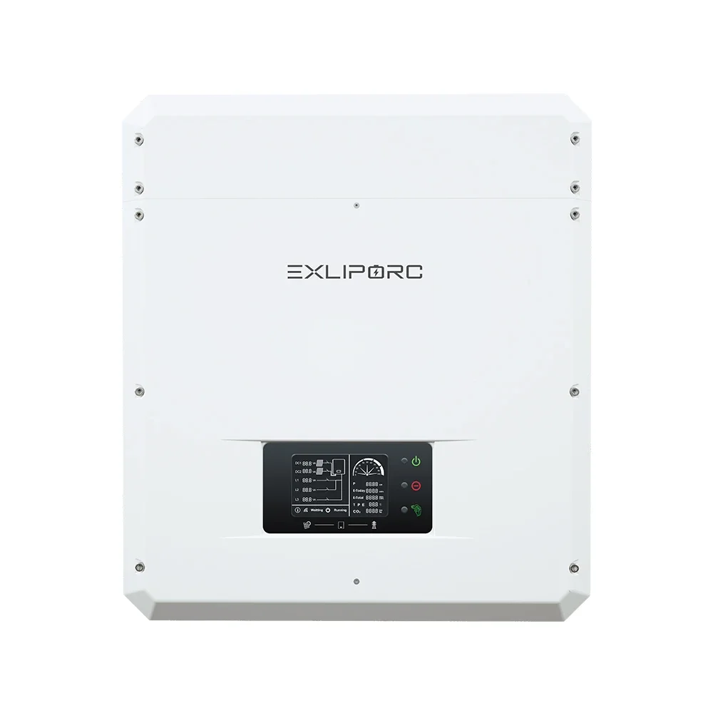 Exliporc On Grid Solar Inverter 17Kw 20Kw 25Kw  3 Phase Hybrid Inverter Solar Power System With LCD Display