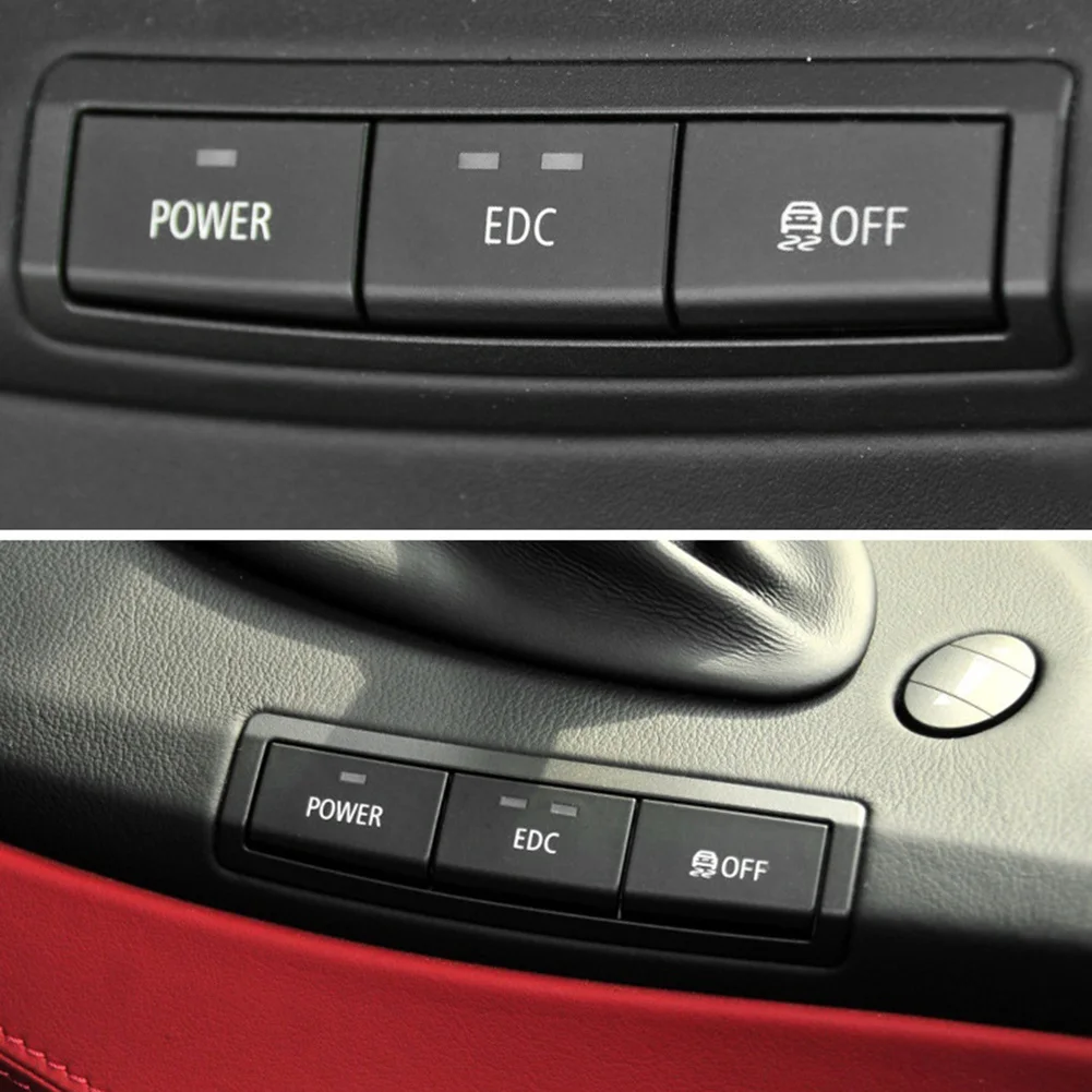 Power EDC DSC Console Switch Button Cover 61317841136 Center Console Switch Button Cap for BMW 3 Series M3 E90 E92 E93 2005-2012