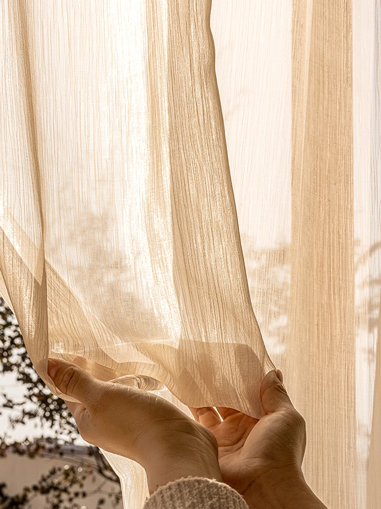 شفاء الشاش الستار الفرنسية ضوء الفاخرة فانتوم الغزل غرفة المعيشة غرفة نوم شرفة التظليل غاسل مذهب صافي الأحلام الستار