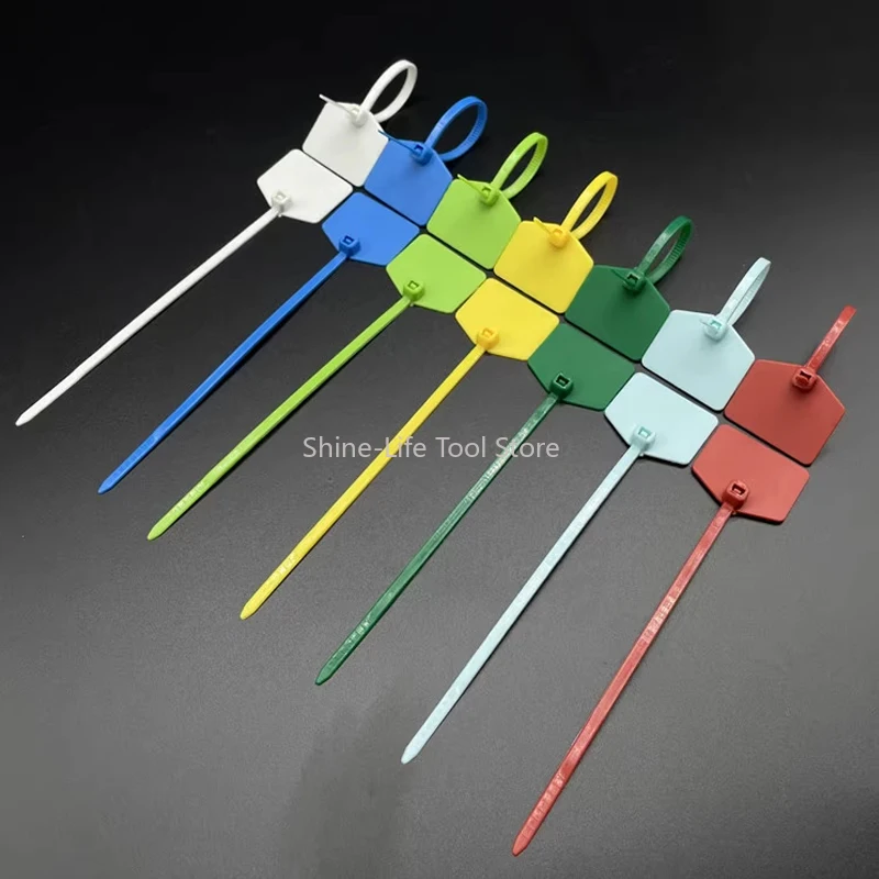 Nylon Cable Self-locking Zip Ties Plastic Waterproof Label Ties Cable Management Colorful Loop Straps