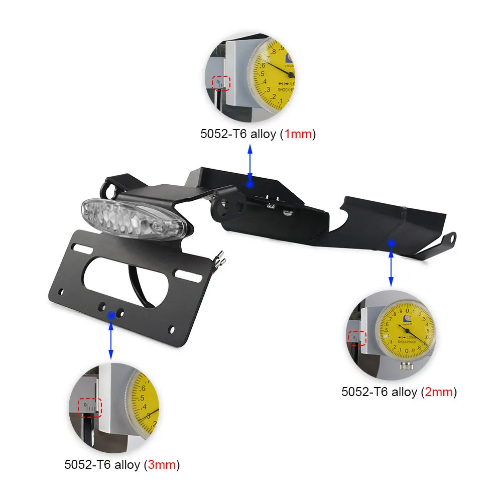 Suporte de placa de motocicleta, cauda traseira Tidy Fender Eliminator Kit, F900R, F900XR, 2020, 2021, 2022, 2023, 2024