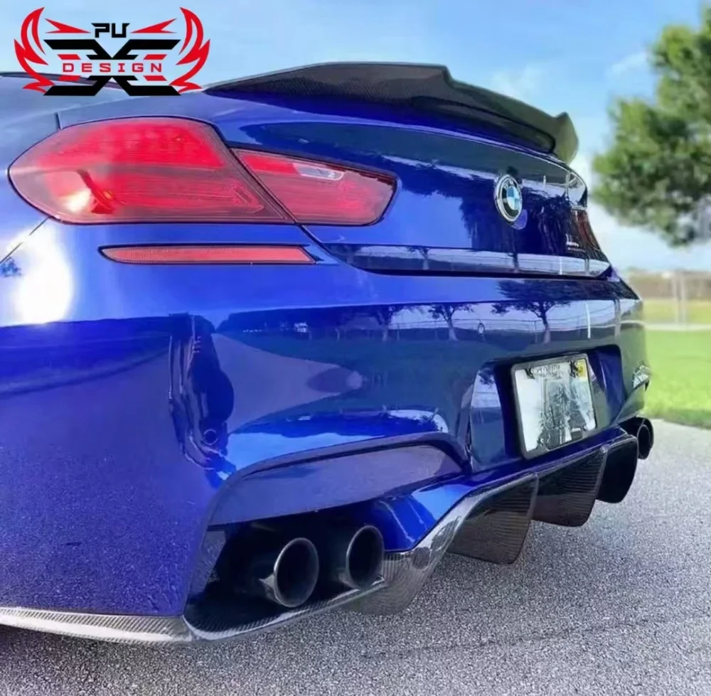 For BMW 6 series M6 F06 F12 F13 2 Doors 4 Doors 2012-2019 PSM Style Carbon Fiber Rear Spoiler Auto Accessories Rear Wing