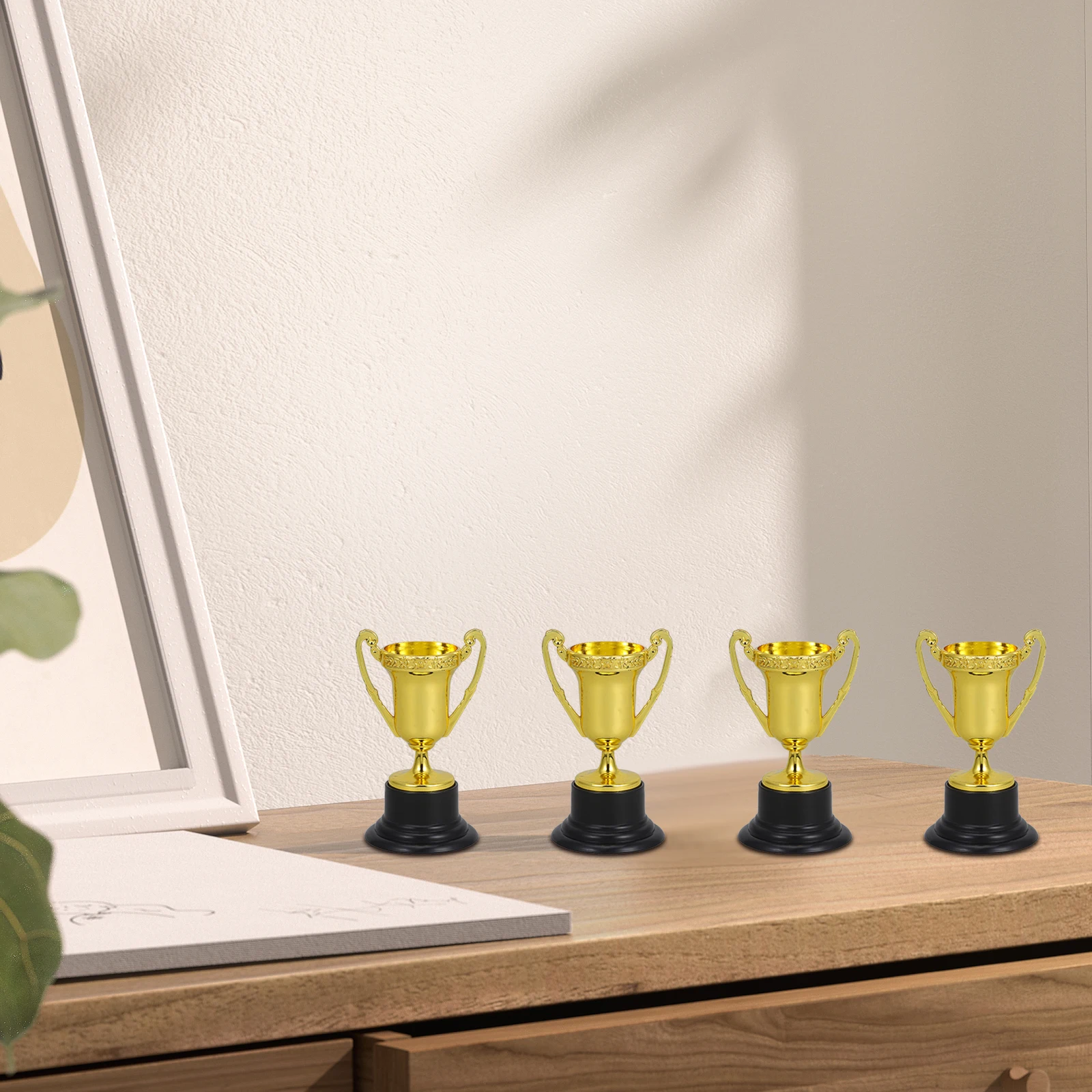 

Plastic Trophies Award Cups for Game Reward School Winner Safe Durable Plastic Material Long Lasting Use