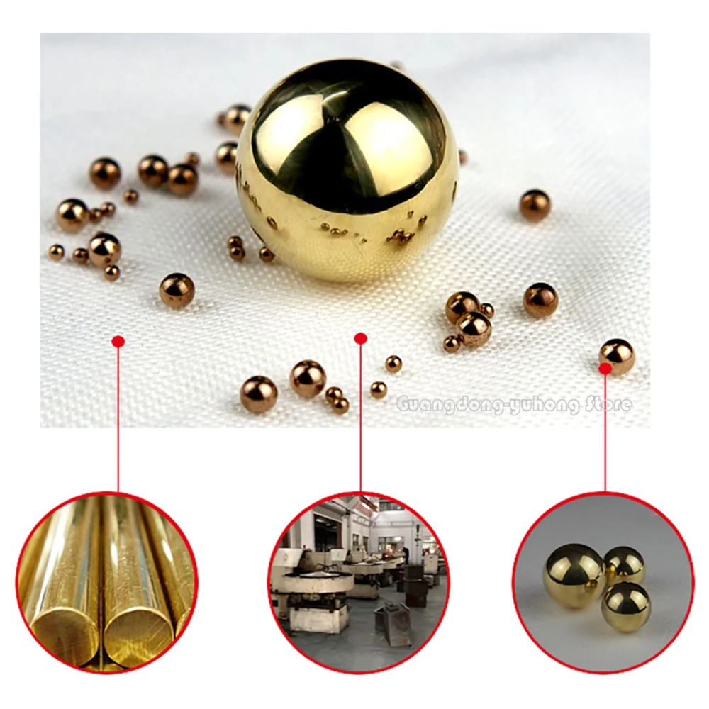 Engineering Parts H62 Solid Copper Ball High precision smooth round bearing bead full set of standard diameter sizes available