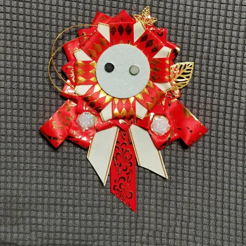 Luxury Ita Bags Accessories,Handmade Badge Rosette Ribbon Decoration,Fill Backpack lolita Gadget Holder Silk