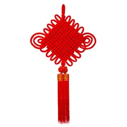 Chinese knot large flannelette woven Chinese knot pendants wholesale Spring Festival New Year goods New Year decorations festive
