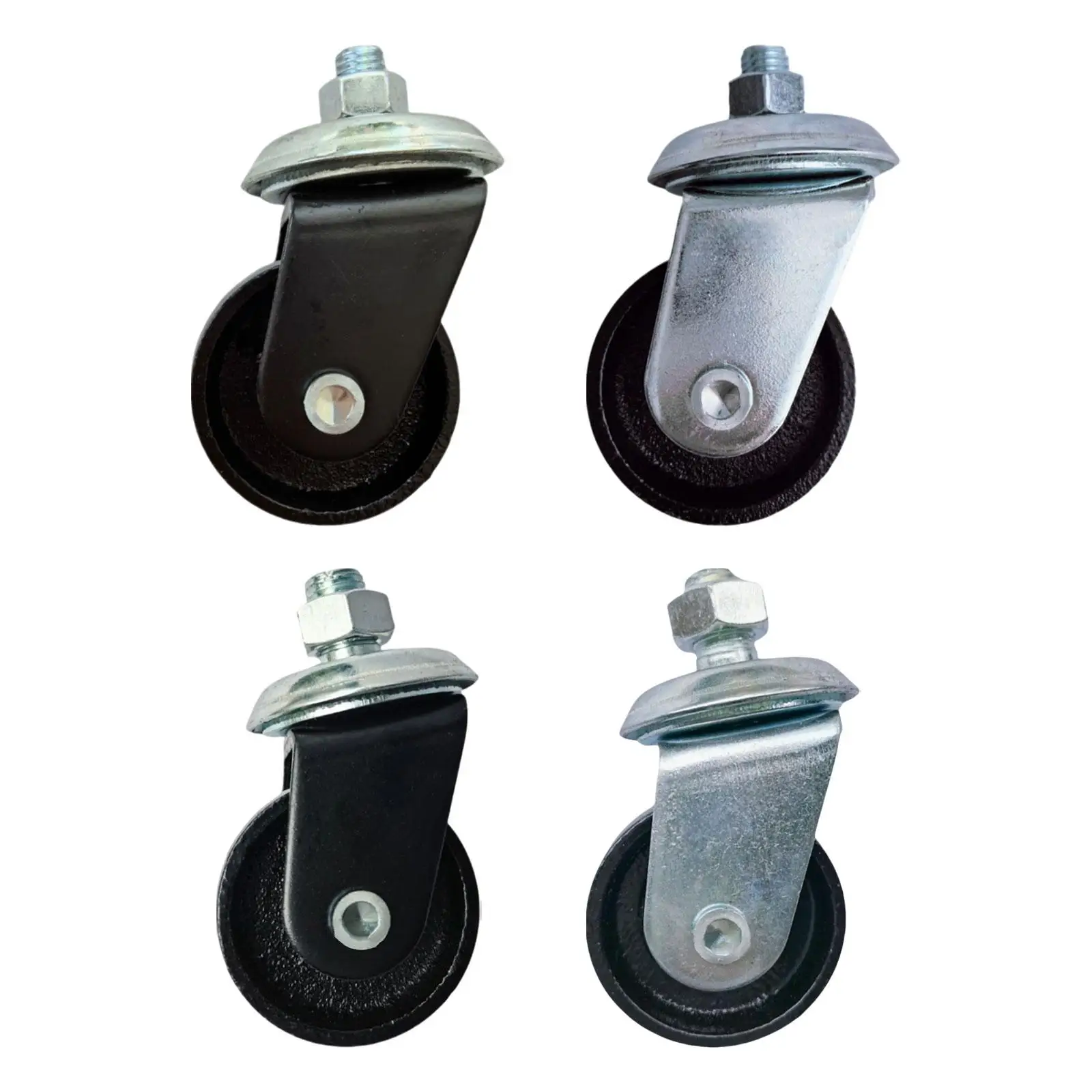 Floor Jack Caster Wheels Heavy Duty Metal Accessory for 3 Ton 4 Ton Horizontal Jack Upgrade