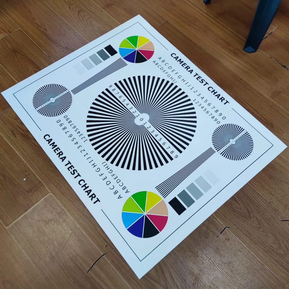 1M*0.75M CCTV Camera Test Chart For Camera Focusing Lens Debugging Test