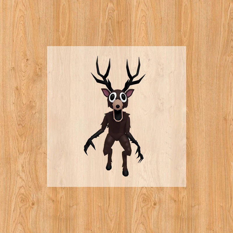 99 ليلة في الغابة ملصقات ختم ساخن ملصقات كرتونية أنيمي ملابس حرارية ملصقات ديكور ذاتية الصنع هدايا عيد الميلاد #3