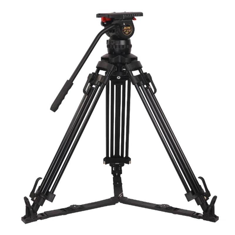 Photographic Equipment Jiepai V18 Pro Professional Broadcast Heavy Duty Aluminum Video Camera Tripod 3