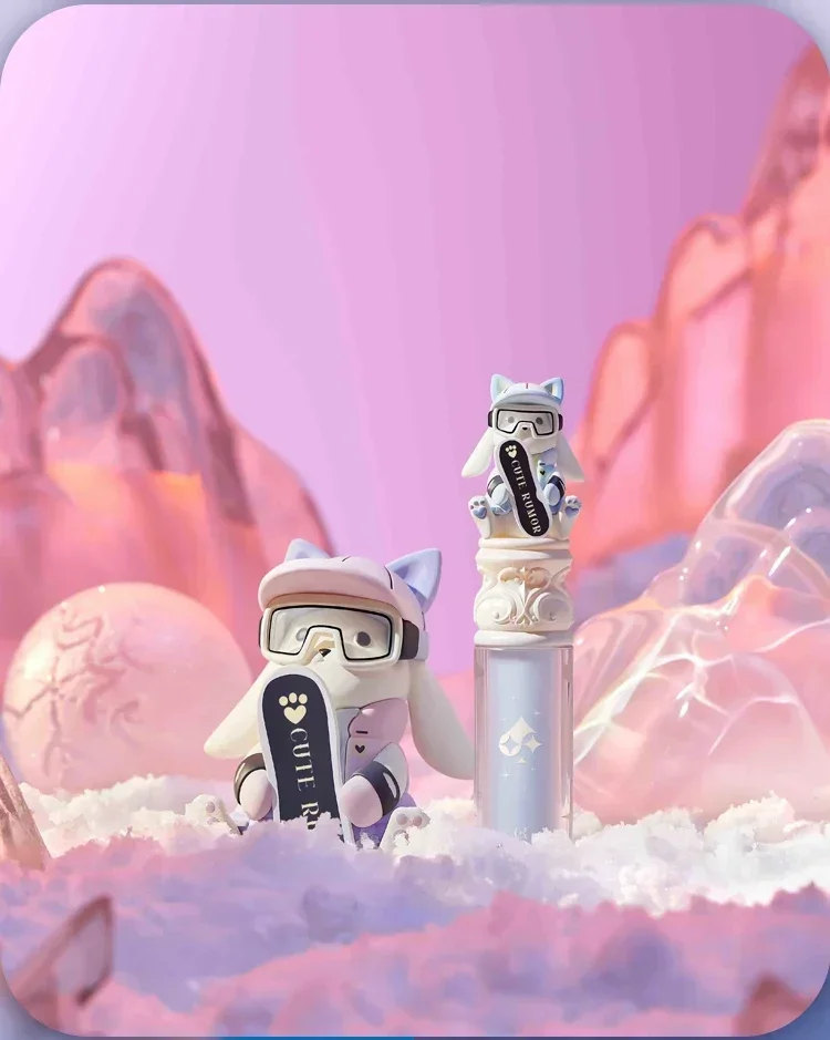 CUTE RUMOR Ski Bunny Lip Care Serum Honey Overlay Lip Glaze Lip Oil Geschenkset Feuchtigkeitsspendender Lipgloss Damen Beauty Makeup