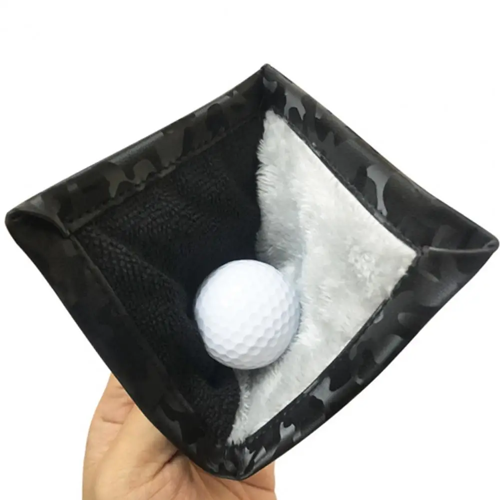 Toalla retráctil con hebilla para palo de Golf, toalla de forma cuadrada para pelota de Golf, paño de limpieza útil duradero, accesorios de Golf, 프용품