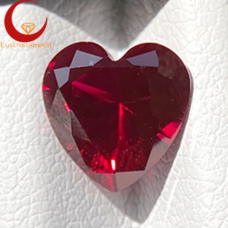 

TOP Lab Grown Ruby AGL Сертификат Сердце Огранки Синтетический Алмаз Свободный Цвет Камень VVS1 Подвески для Женщин Ювелирные Изделия На Заказ Голубный Красный