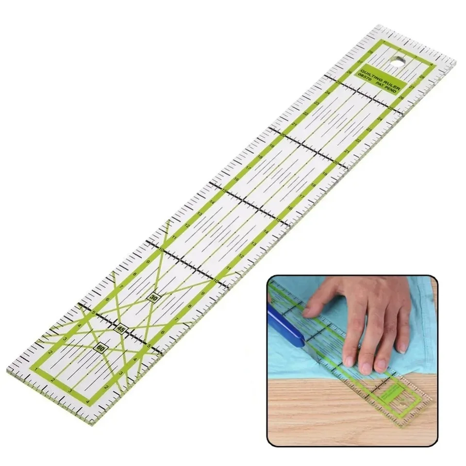 15cm Quilting Patchwork Ruler Fabric Cloth Cutting Ruler Acrylic Sewing Rulers DIY Knitting Crafts Tailor Sewing Tools