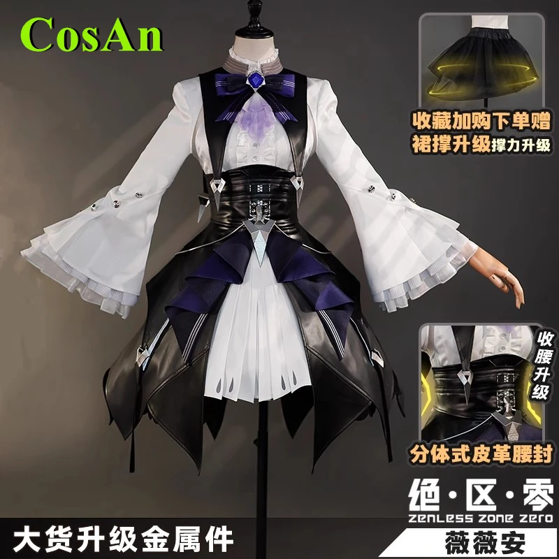 

CosAn Game Zenless Zone Zero Vivian Banshee Cosplay Costume Dress Fashion Battle Uniform Full Set Party Role Play Clothing