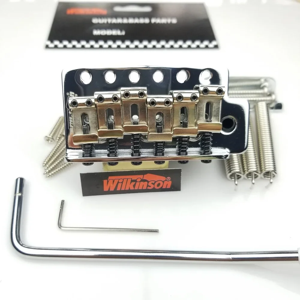 New Wilkinson Vintage Type ST Electric Guitar Tremolo System Bridge WOV01 Chrome Silver