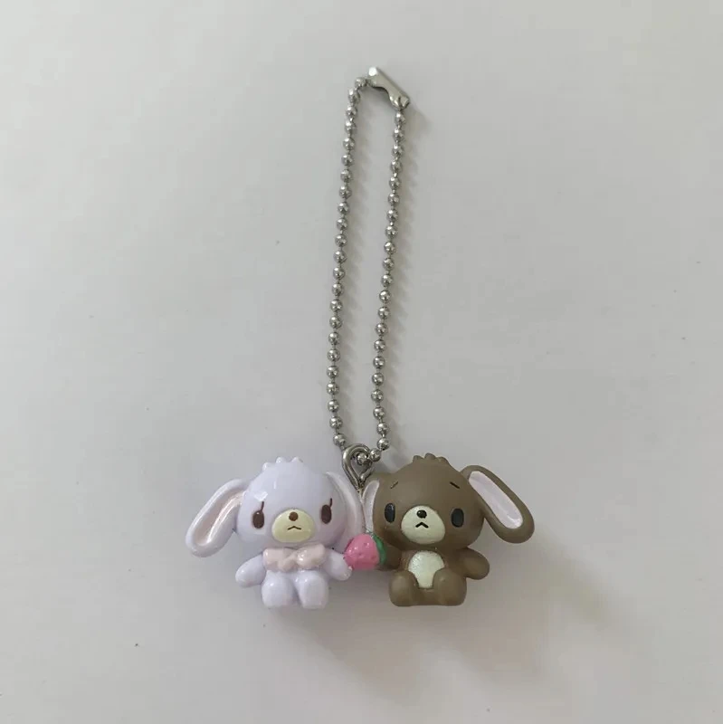 Rare Sugarbunnies Keychain Mascot Cute Kawaii Anime Bunny Keychains Key Chain Keyring Small Gifts Girls Toys