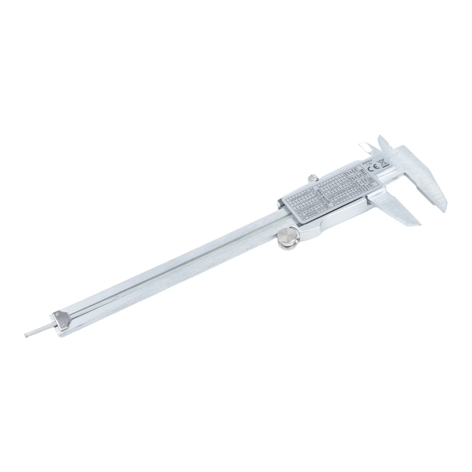 150mm Digital Vernier Caliper in Stainless Steel with Large LCD Screen and Functions for Metric and Inch Units