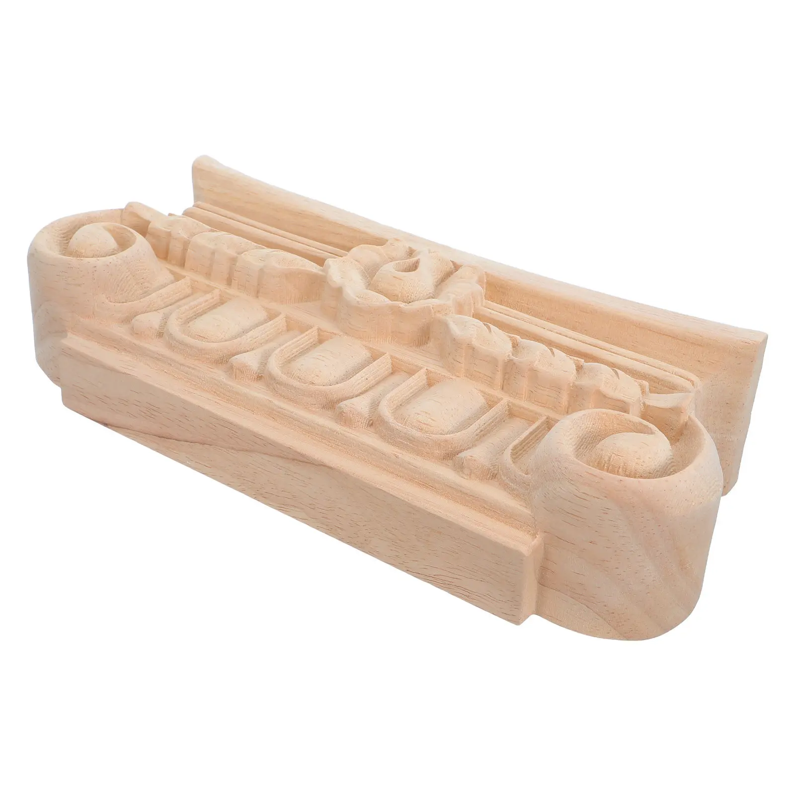Unpainted Hand-Carved Wooden Corbels European Style Rustic Furniture Wood Corbel for Mantel Shelf Countertop Column Bracket