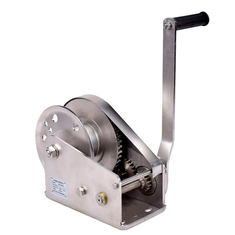 304 stainless steel two-way self-locking, hand winch 1200 pounds 2600 pounds manual tractor