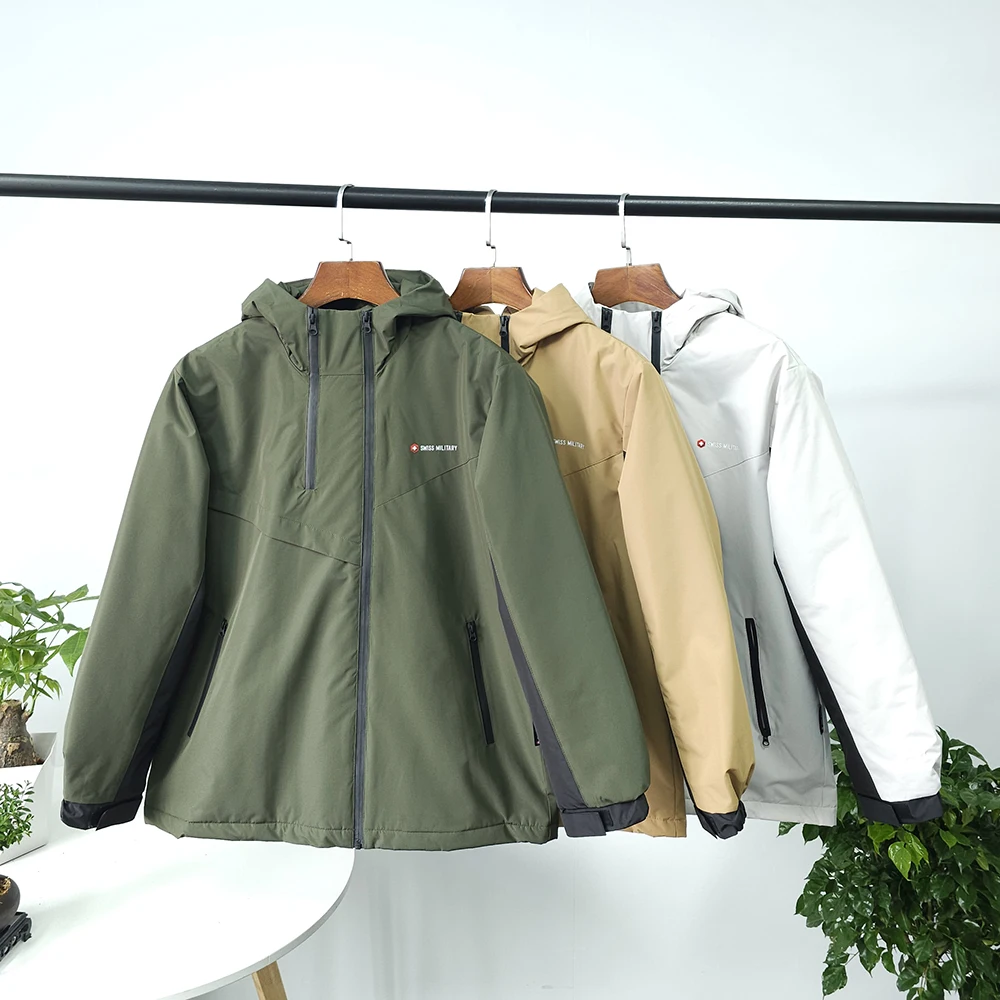 

Высококачественная мужская хлопковая куртка для активного отдыха, ветрозащитная, водонепроницаемая, теплая, на флисовой подкладке, спортивная, повседневная, зимняя, с воротником-стойкой, на молнии