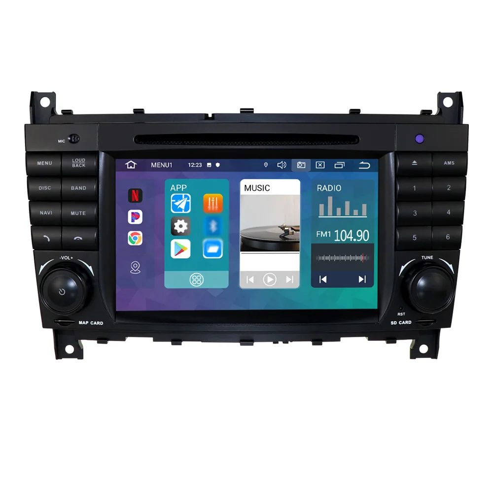 The most popular 7 inch screen car monitor for Mercedes Benz W203 Navigation Radio Reversing Camera All in One