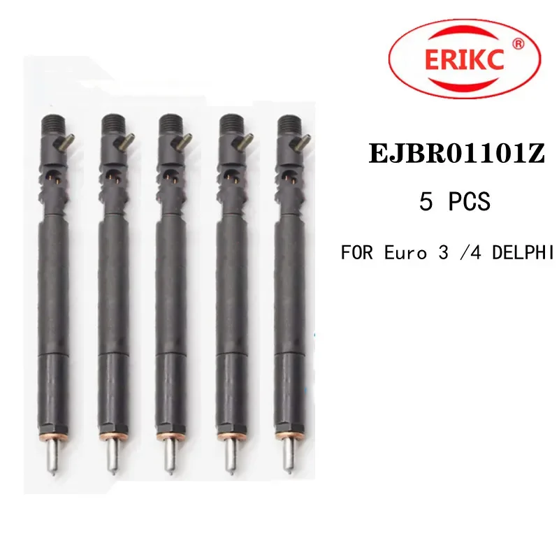 ERIKC 5 PCS EJBR 011 01Z Diesel Fuel Pump Common Rail Injector EJBR01101Z for Ford Focus Transit Connect Turnier 1.8TD